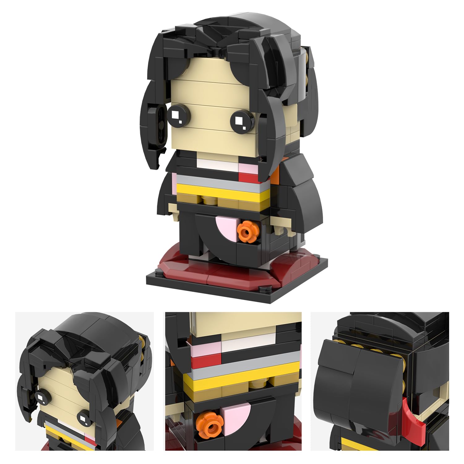 Foto 5 pulgar | Set de Construcción Mooxi-moc Anime Demon Slayer Brick Mini Headz - Venta Internacional