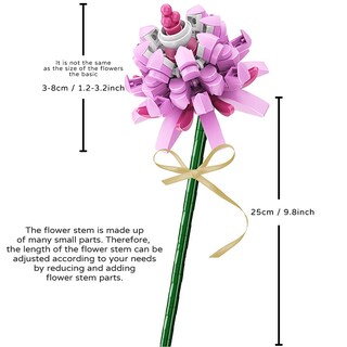 Foto 6 | Kit de Ramo de Flores Building Blocks Cihely Lavender 601253 - Venta Internacional