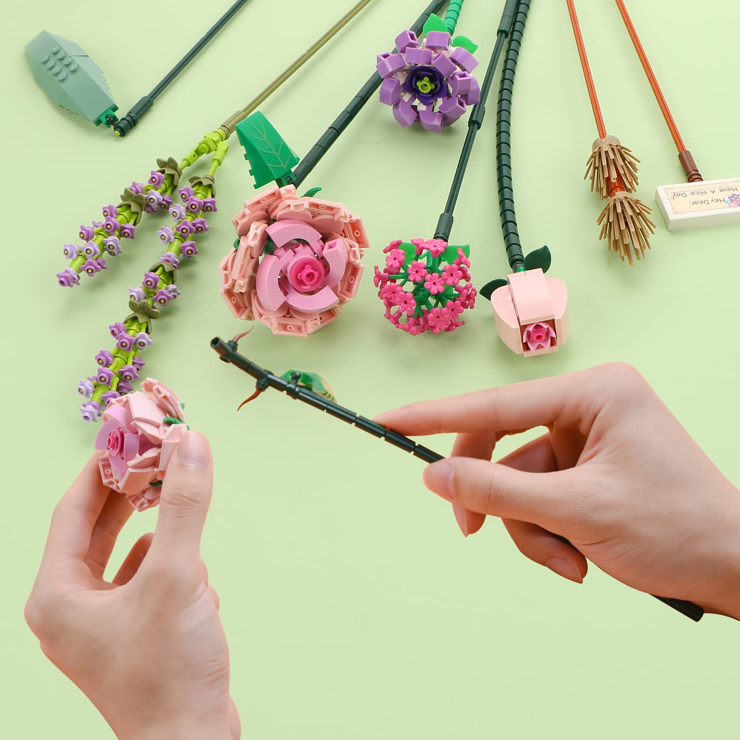 Foto 4 pulgar | Minibonsái para Plantas Suculentas de Building Blocks Toy Meiest - Venta Internacional
