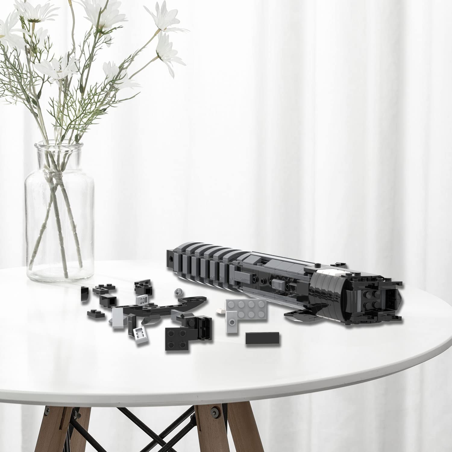 Foto 6 pulgar | Set de Construcción Mooxi-moc Space Wars Mandalorian Darksaber Hilt - Venta Internacional