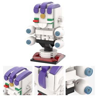 Foto 4 | Set de Construcción Anime Demon Slayer Gyokko con Bloques Mooxi-moc Mini Headz