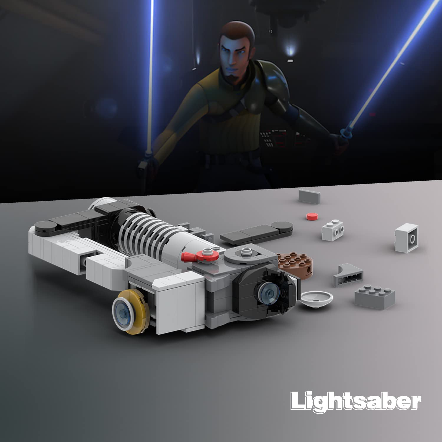 Foto 4 pulgar | Set de Construcción Mooxi-MOC Space Wars Ezra Bridger Lightsable Hilt - Venta Internacional