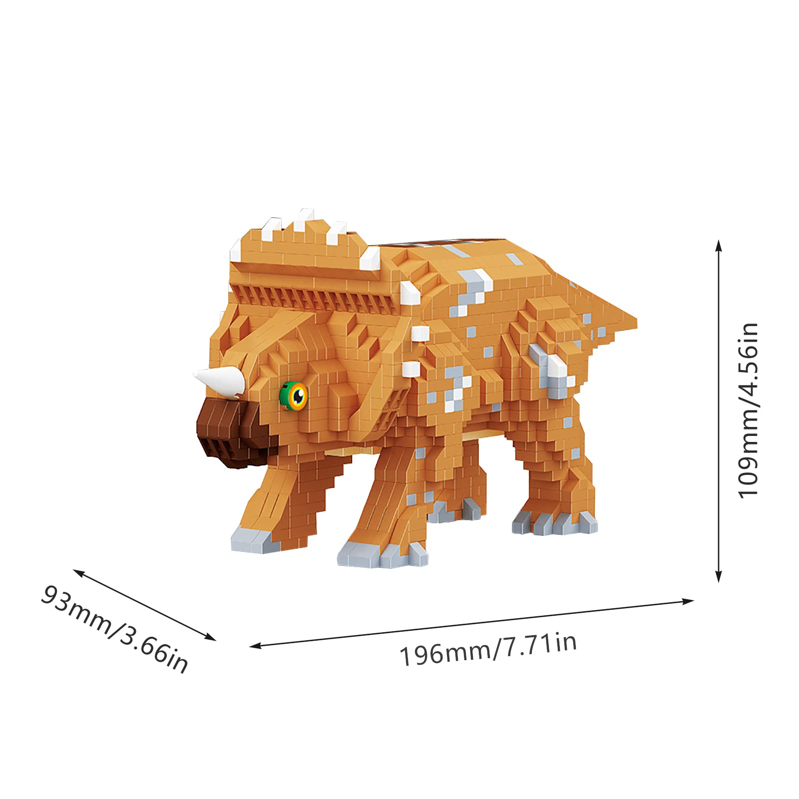 Foto 3 | Bloques de Construcción Larcele Micro Dinosaur 1145 Piezas - Venta Internacional