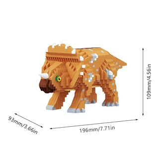 Foto 3 | Bloques de Construcción Larcele Micro Dinosaur 1145 Piezas - Venta Internacional