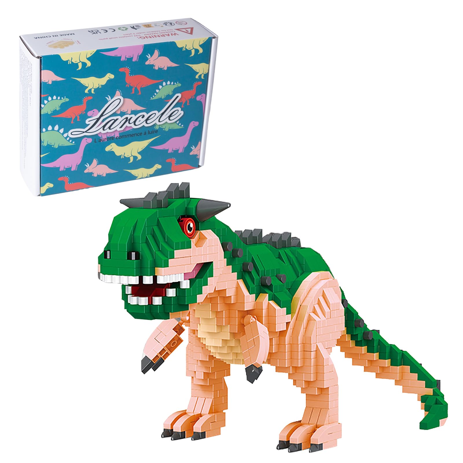 Foto 2 pulgar | Set de Bloques de Construcción Larcele Micro Dinosaur 1060 Piezas Kljm-06 - Venta Internacional