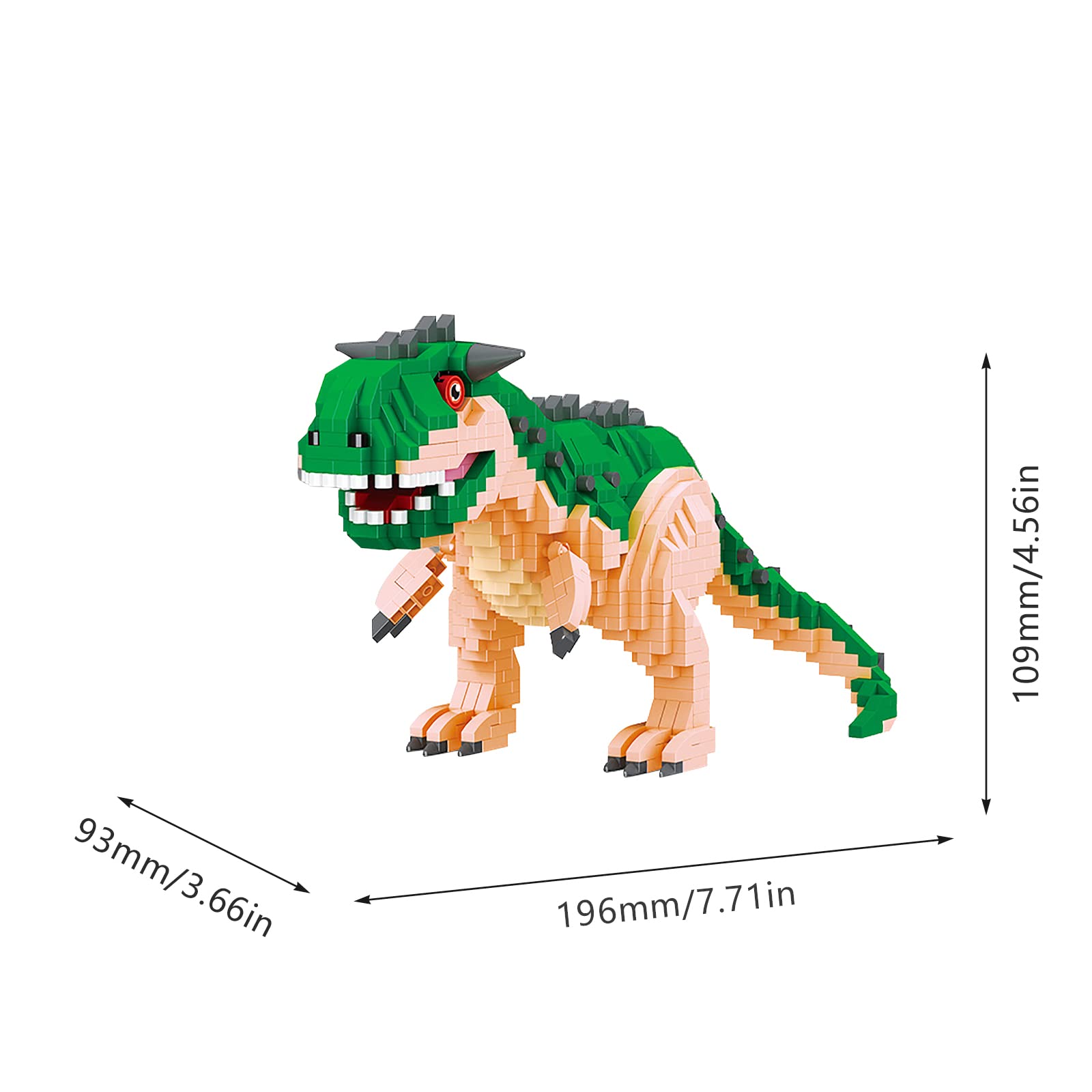 Foto 4 pulgar | Set de Bloques de Construcción Larcele Micro Dinosaur 1060 Piezas Kljm-06 - Venta Internacional