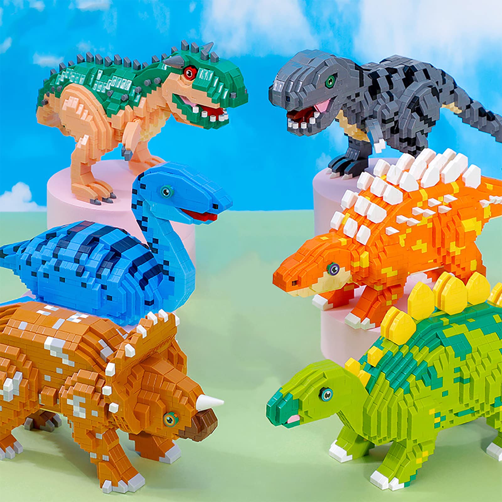Foto 8 pulgar | Set de Bloques de Construcción Larcele Micro Dinosaur 1060 Piezas Kljm-06 - Venta Internacional