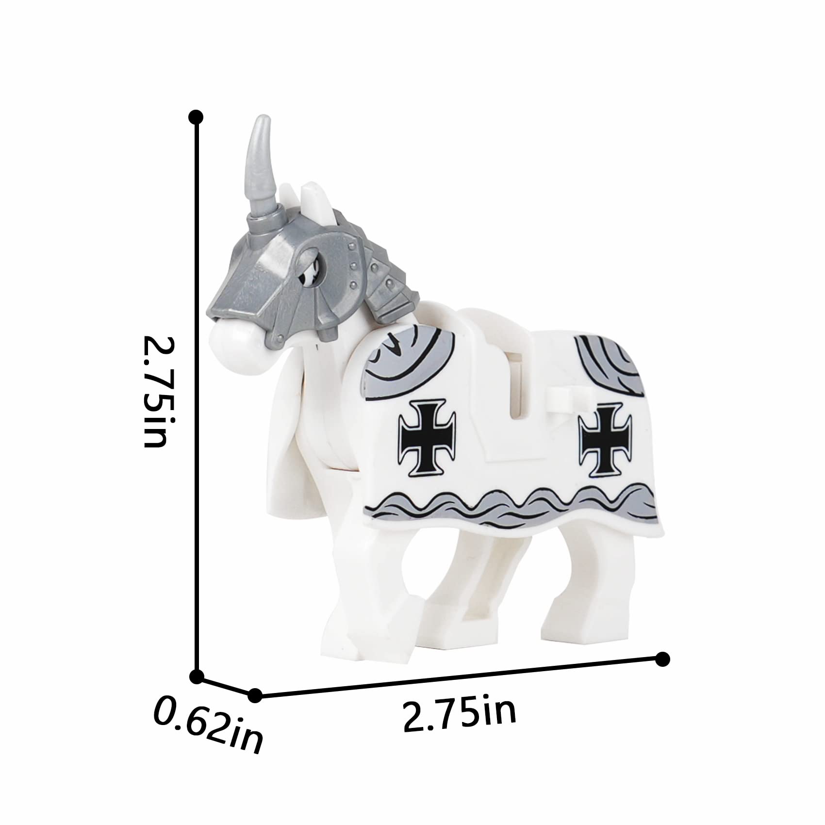 Foto 3 pulgar | Set Building Block Toy Mooxi-moc Action War Horse X10 - Venta Internacional