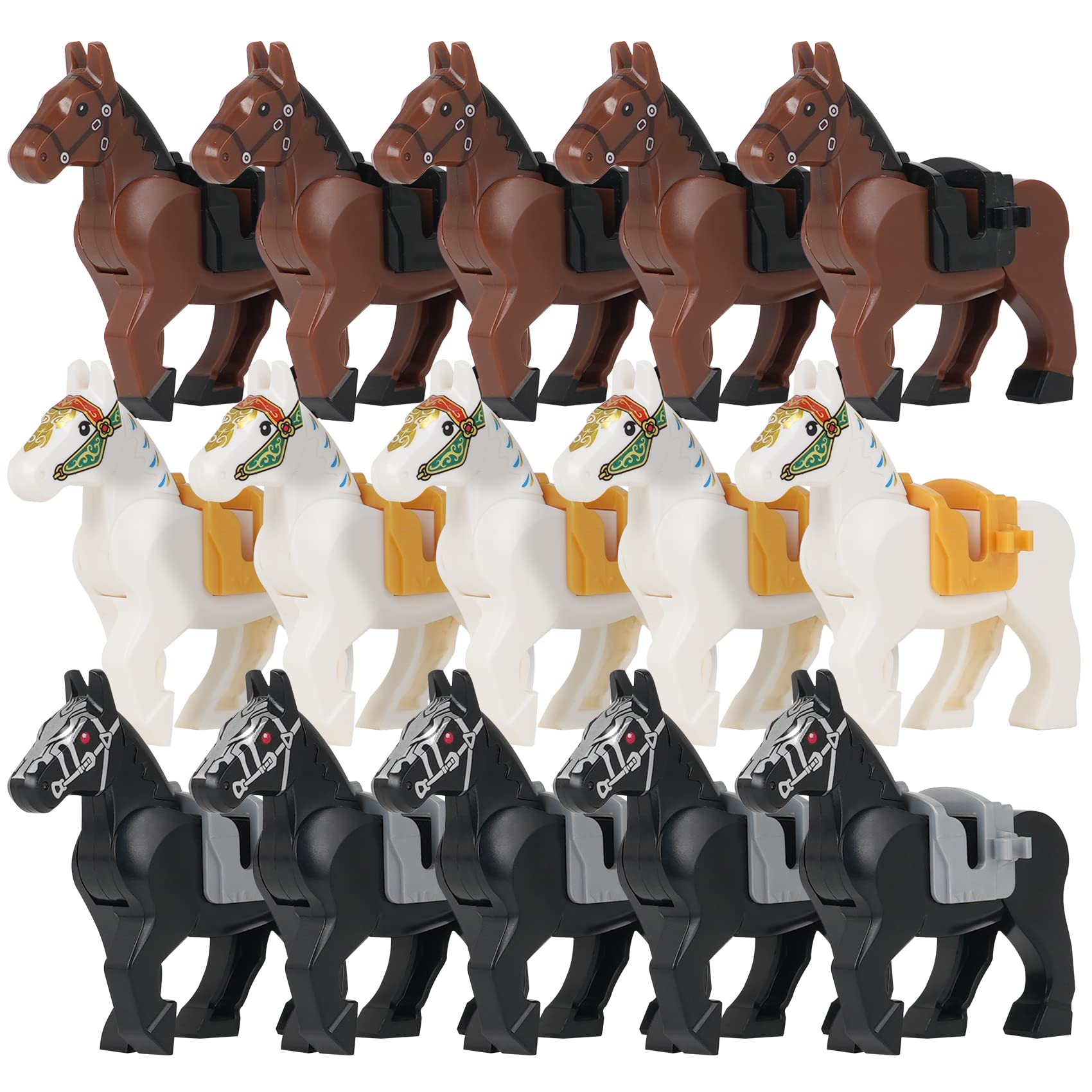 Foto 2 pulgar | Figuras de Caballo Mooxi para Bloques de Construcción 15 Piezas-Venta Internacional