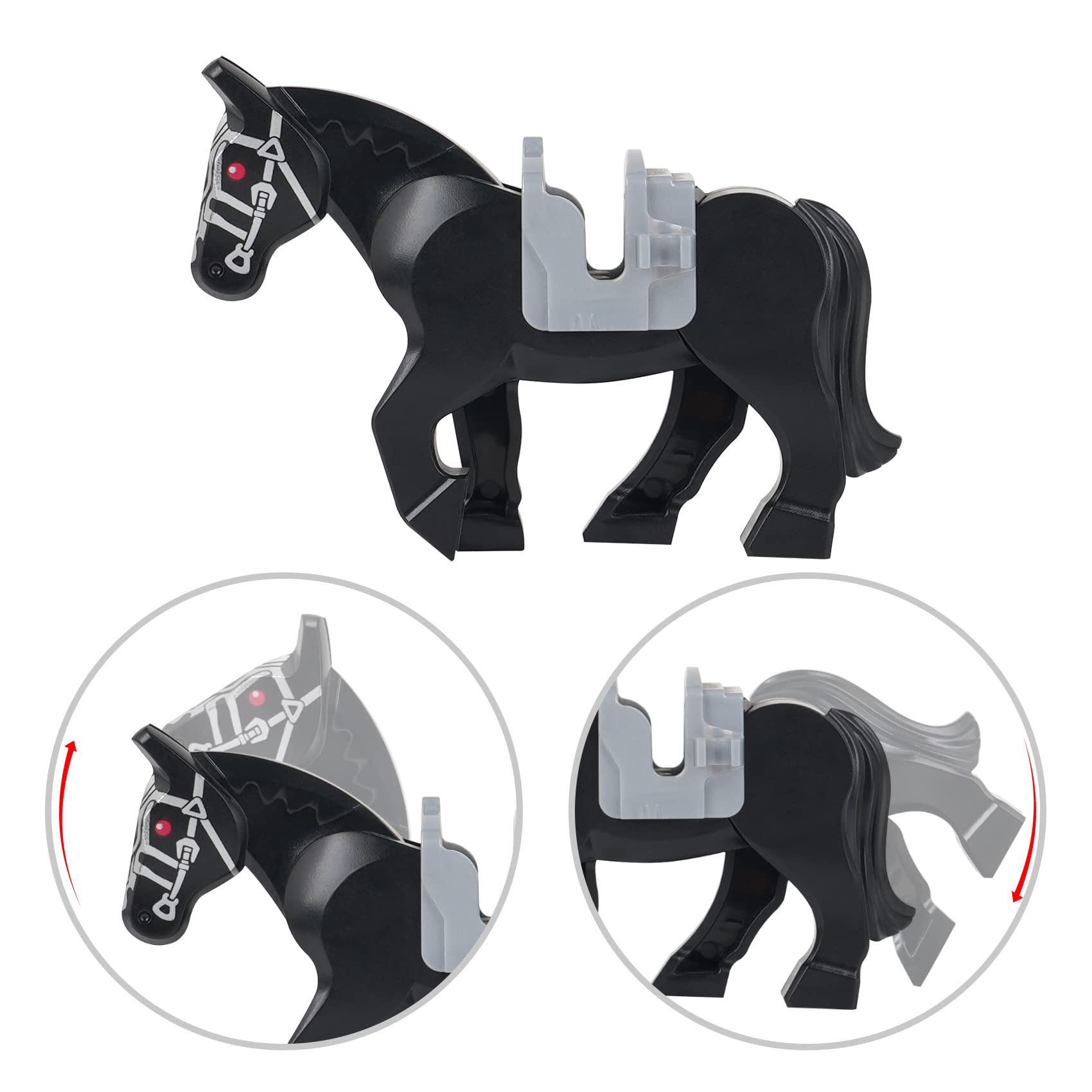 Foto 4 pulgar | Figuras de Caballo Mooxi para Bloques de Construcción 15 Piezas-Venta Internacional