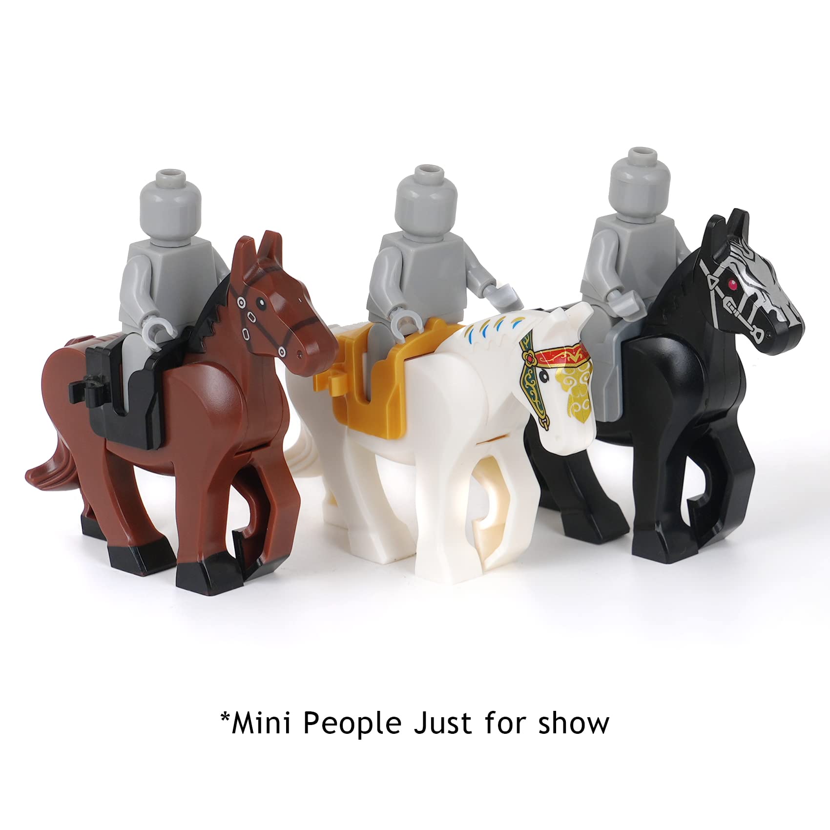 Foto 6 | Figuras de Caballo Mooxi para Bloques de Construcción 15 Piezas-Venta Internacional