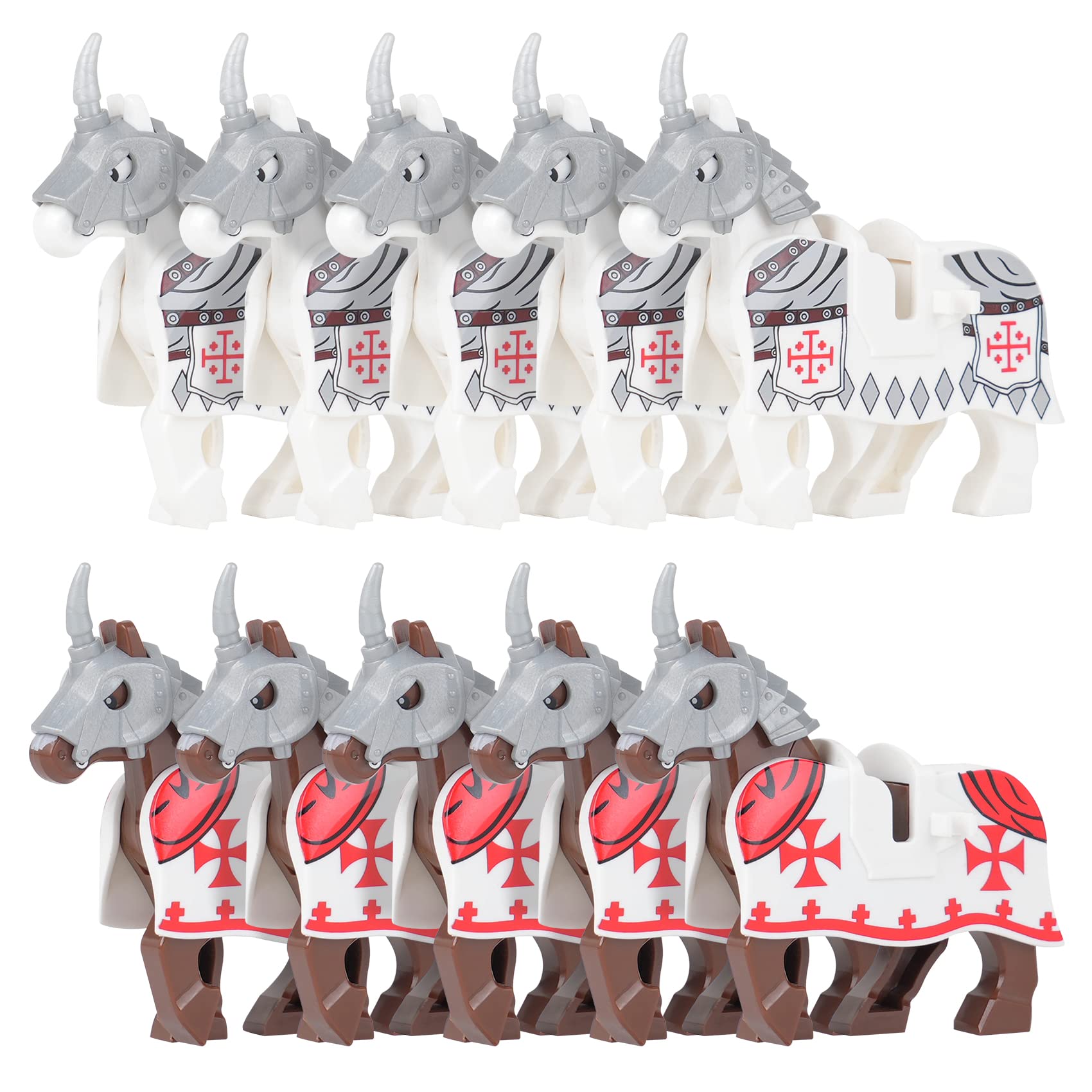 Foto 2 pulgar | Figuras de Caballo Mooxi para Bloques de Construcción 10 Piezas -Venta Internacional