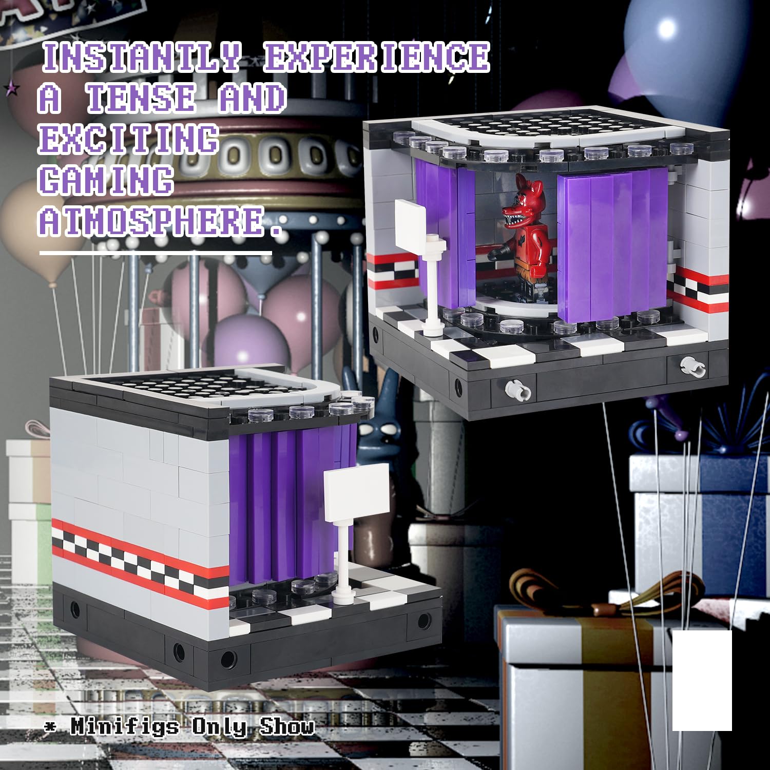 Foto 4 pulgar | Juego de Bloques Mooxi Fnaf Stage 231 Piezas-Venta Internacional