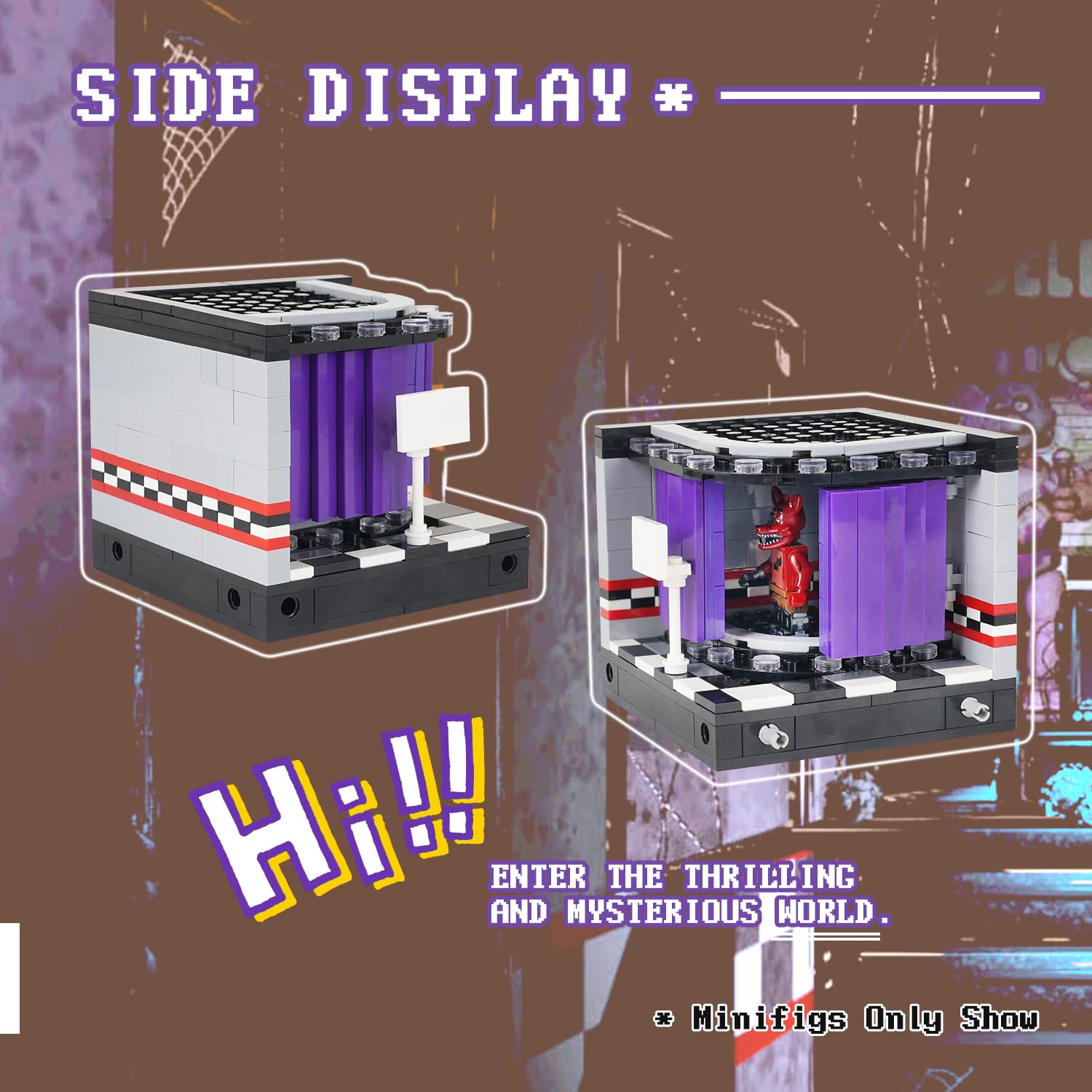 Foto 6 pulgar | Juego de Bloques Mooxi Fnaf Stage 231 Piezas-Venta Internacional