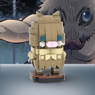 Foto 2 | Set De Construcción Mooxi-moc Anime Demon Slayer Hashibira Inosuke - Venta Internacional