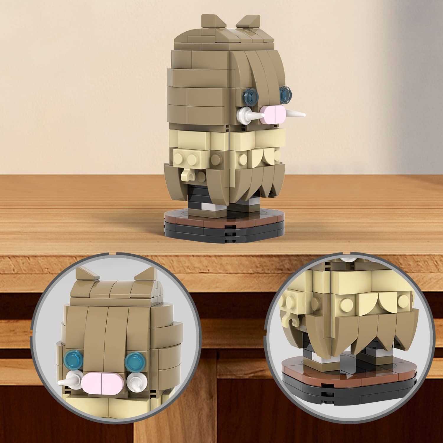Foto 5 pulgar | Set De Construcción Mooxi-moc Anime Demon Slayer Hashibira Inosuke - Venta Internacional