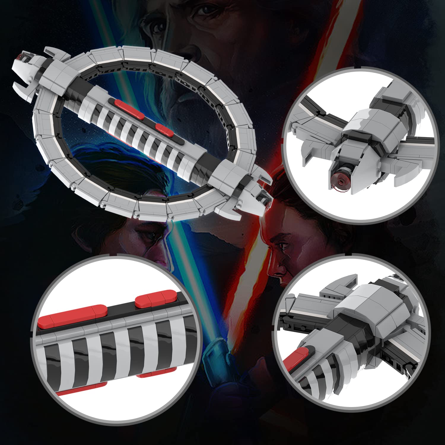 Foto 5 pulgar | Set De Construcción Mooxi-moc Space Wars Imperial Inquisitor Lightsaber - Venta Internacional
