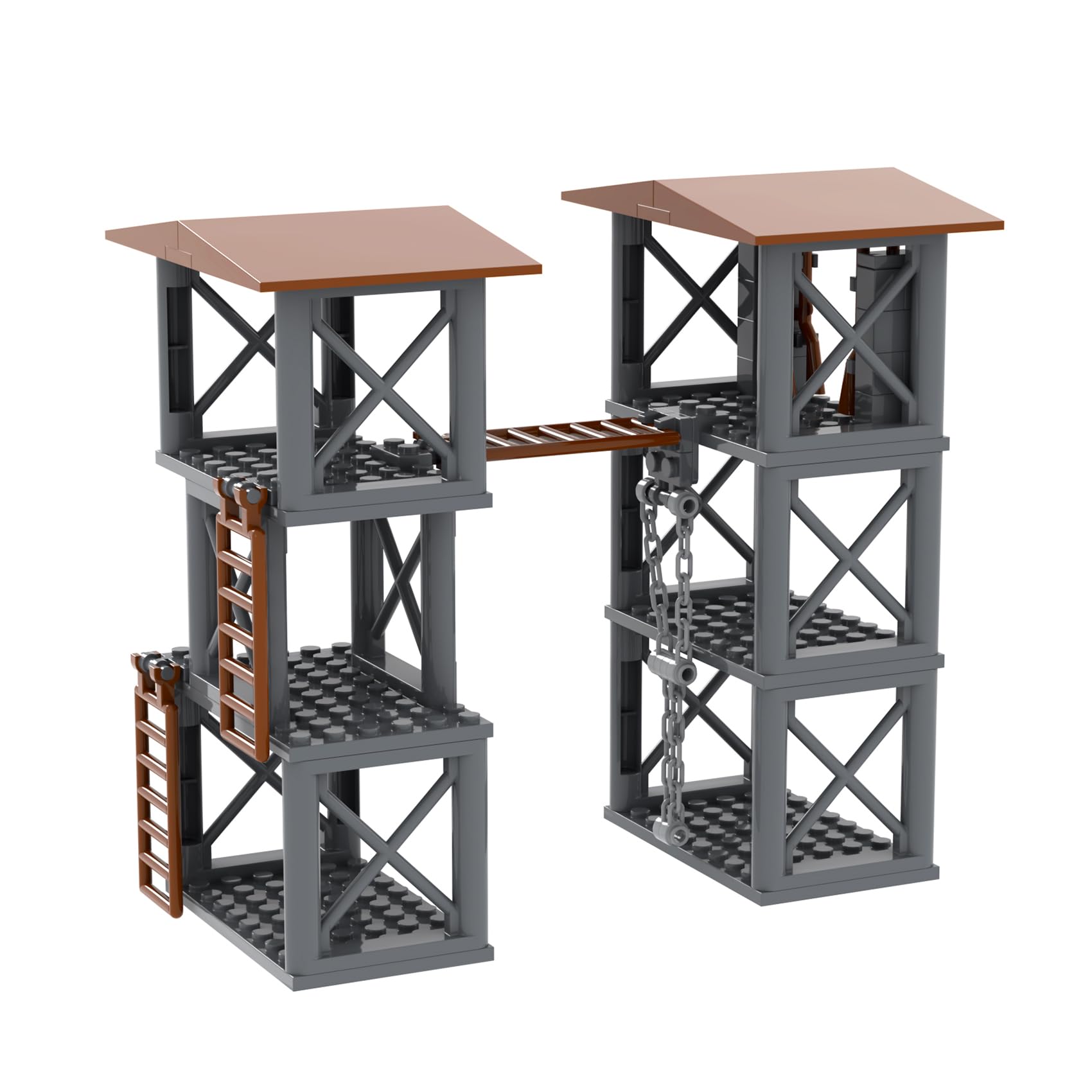 Set de Bloques Mooxi Ww2 Military Sentry Tower 56 Piezas - Venta ...