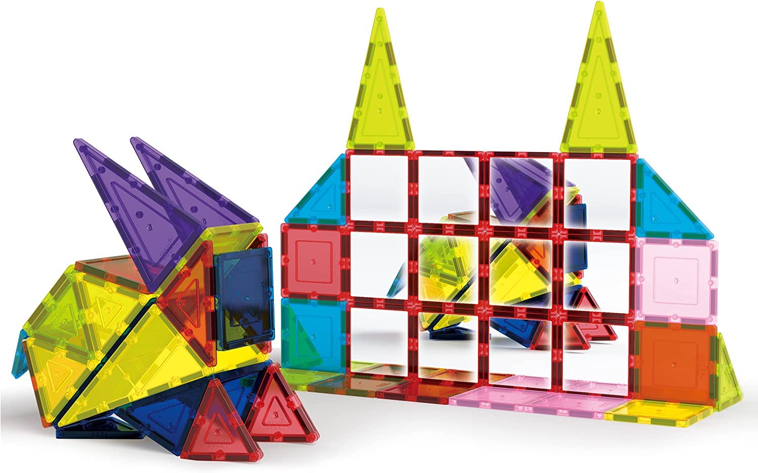 Bloques Magnéticos para Construcción Picassotiles 12 Unidades con Espejo - Venta Internacional $580