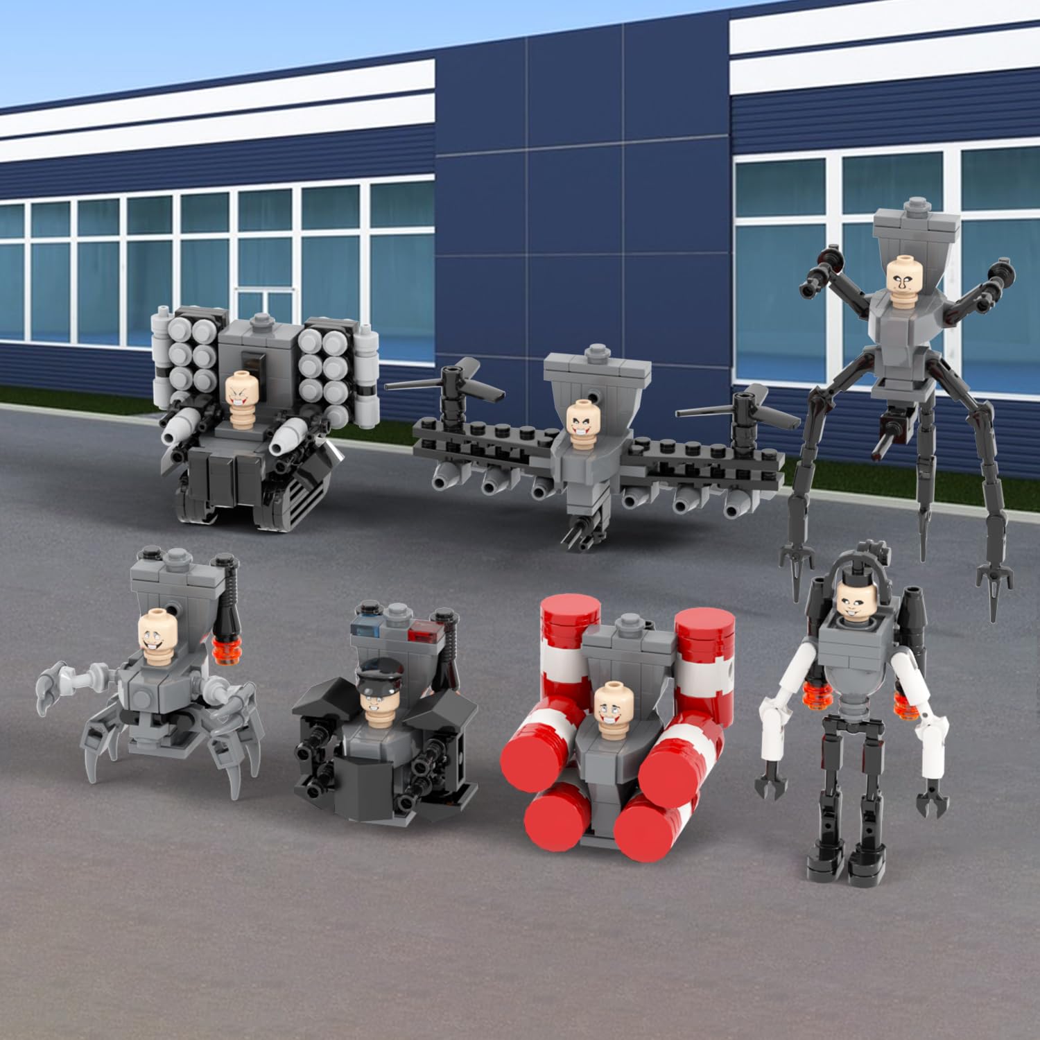Foto 3 pulgar | Set de Construcción Mooxi-moc Skibi Man Minifigs 572 Piezas - Venta Internacional