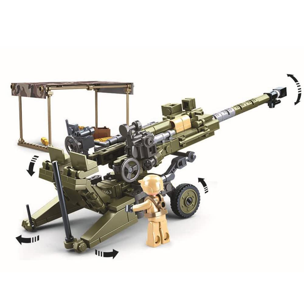 Foto 5 pulgar | Tanque Militar Building Block con 2 Figuras de Soldados 258 Piezas - Venta Internacional