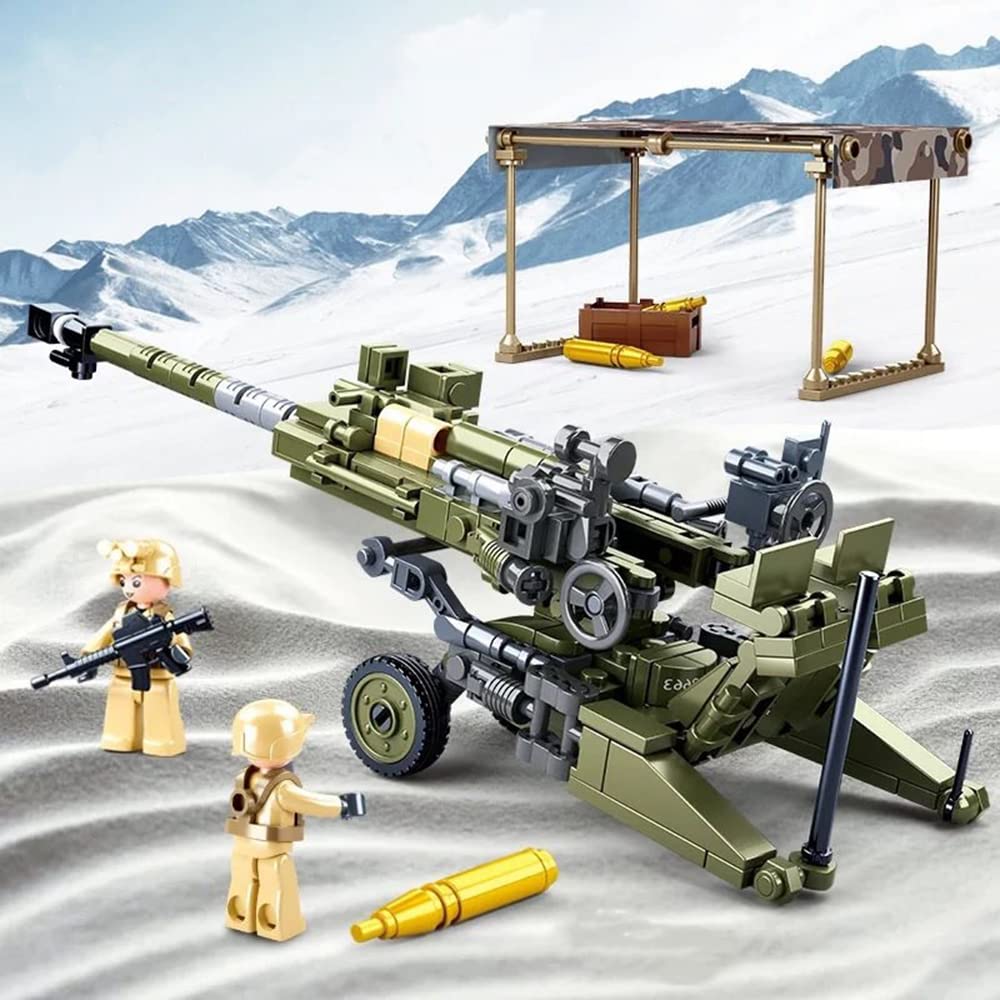 Foto 6 pulgar | Tanque Militar Building Block con 2 Figuras de Soldados 258 Piezas - Venta Internacional