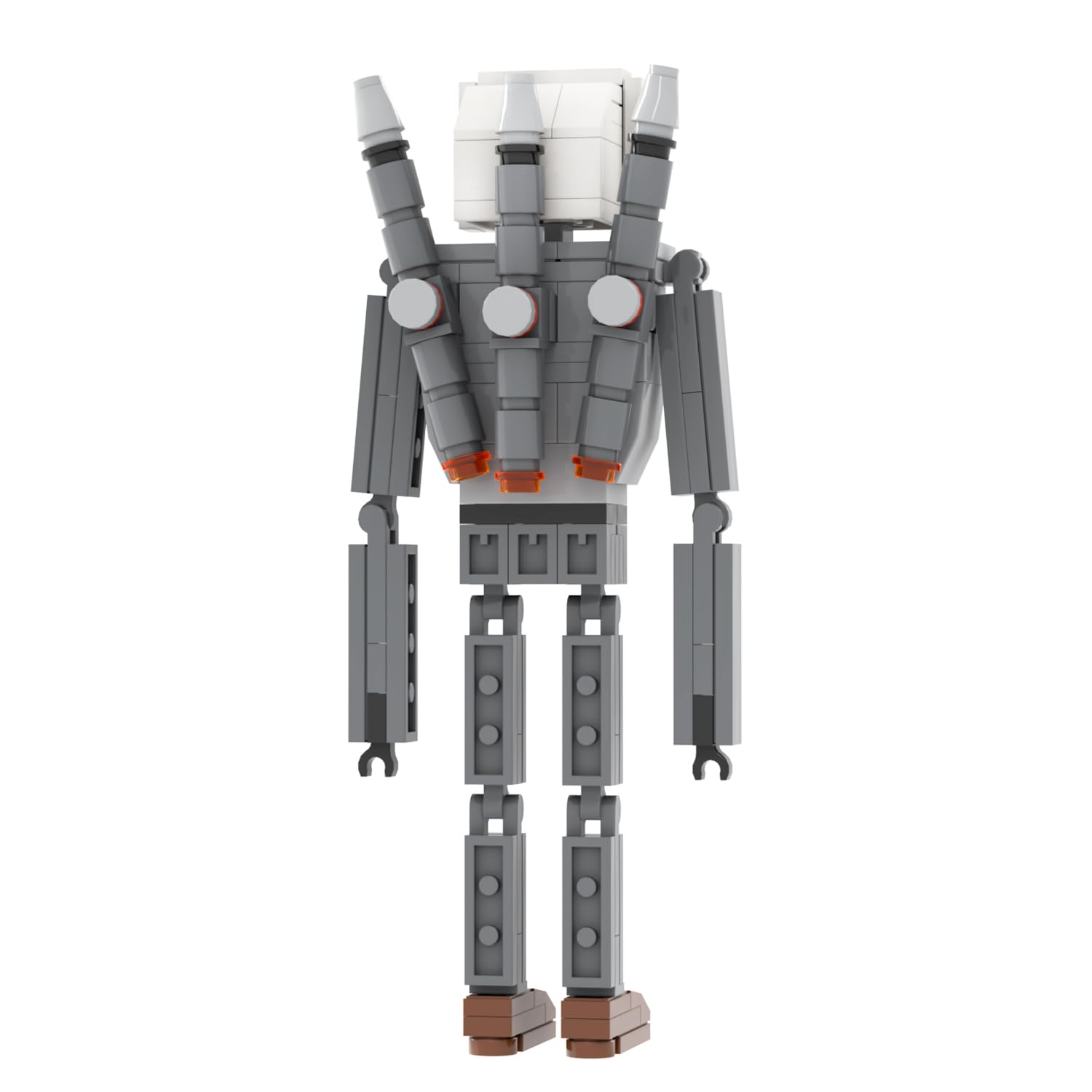 Foto 3 | Set de Construcción Mooxi-moc Skibi Man Computer Man Kids 144 Piezas - Venta Internacional