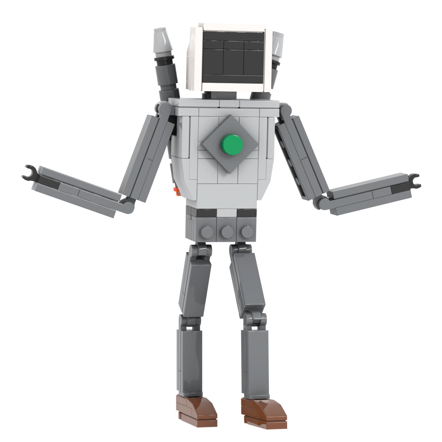 Foto 4 | Set de Construcción Mooxi-moc Skibi Man Computer Man Kids 144 Piezas - Venta Internacional