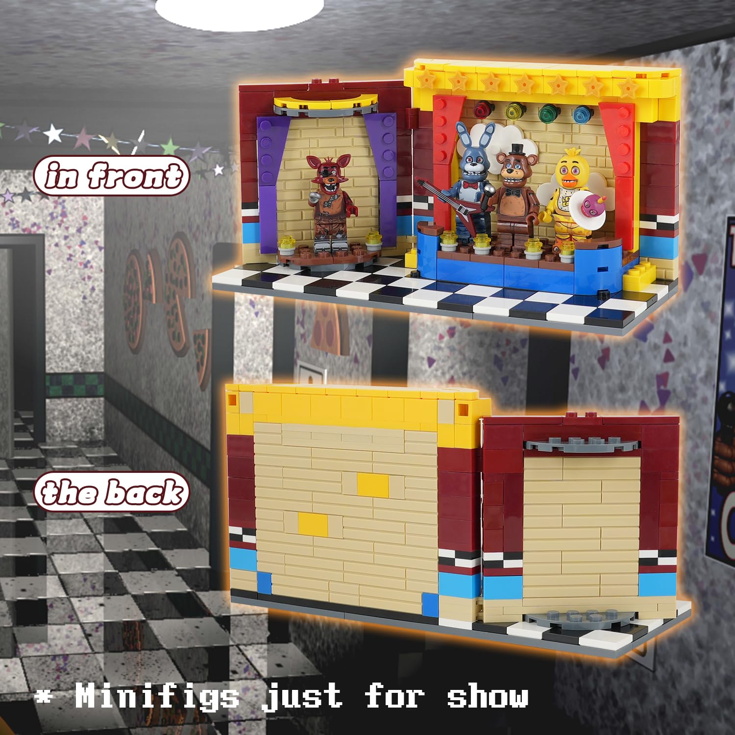 Foto 5 pulgar | Set de Construcción Mooxi-moc Fnaf Movie Stage 286 Piezas - Venta Internacional