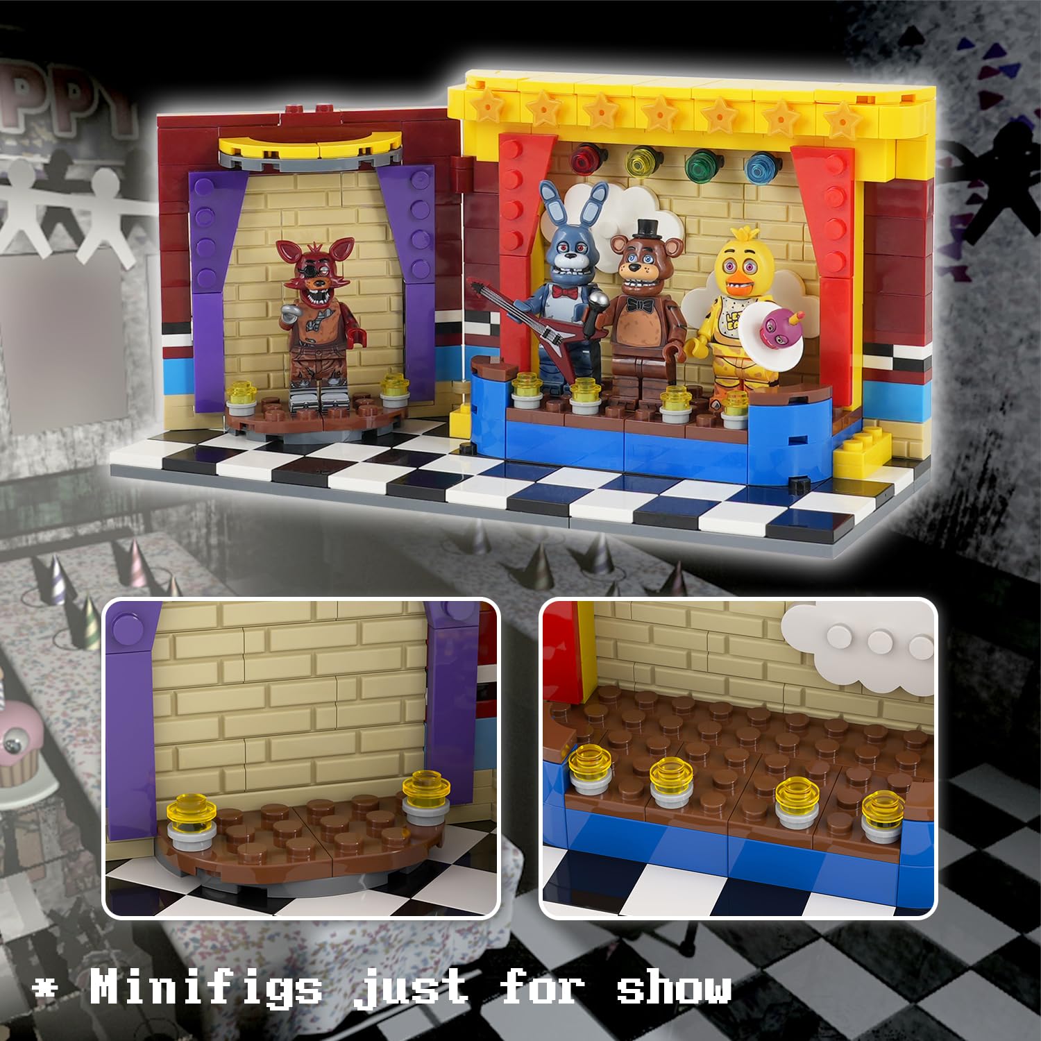 Foto 6 pulgar | Set de Construcción Mooxi-moc Fnaf Movie Stage 286 Piezas - Venta Internacional