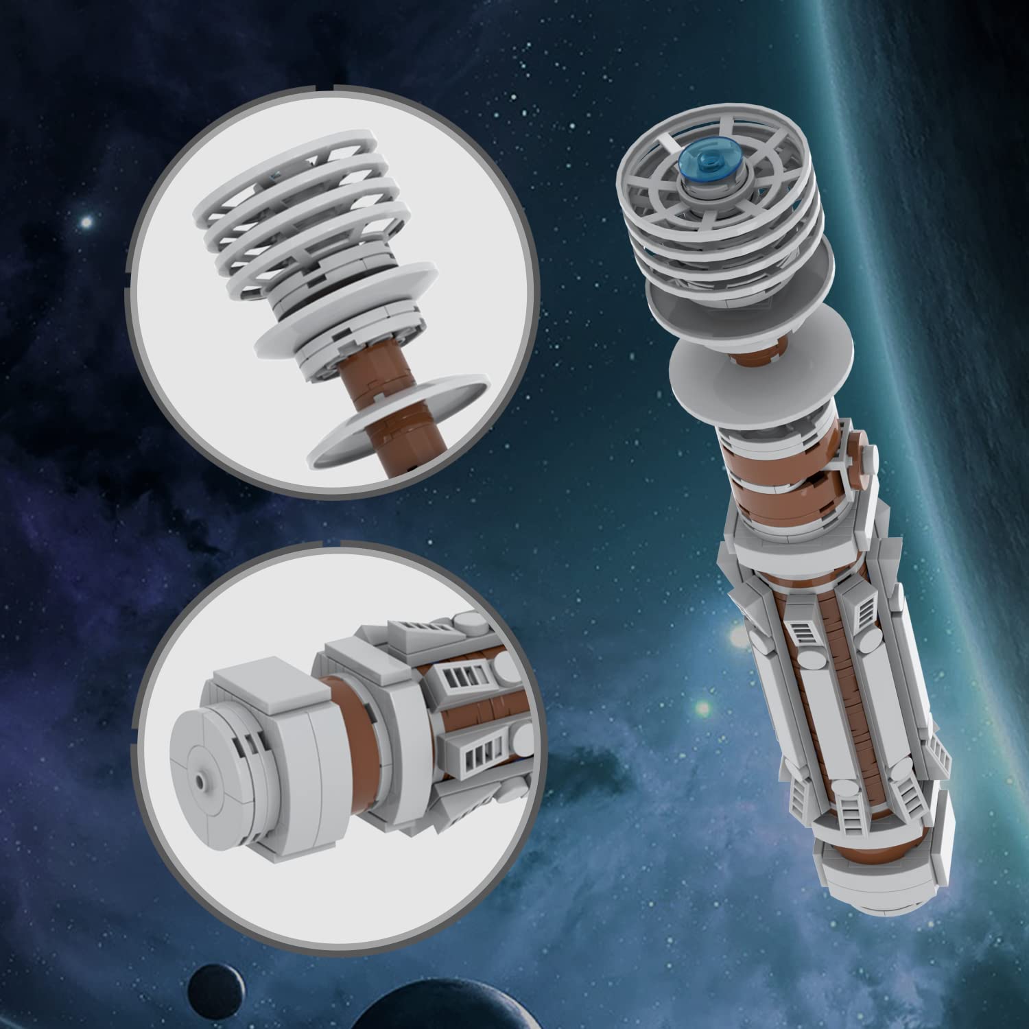 Foto 3 pulgar | Set De Construcción Mooxi-moc Space Wars Leia Lightsaber Hilt (243 Piezas) - Venta Internacional.