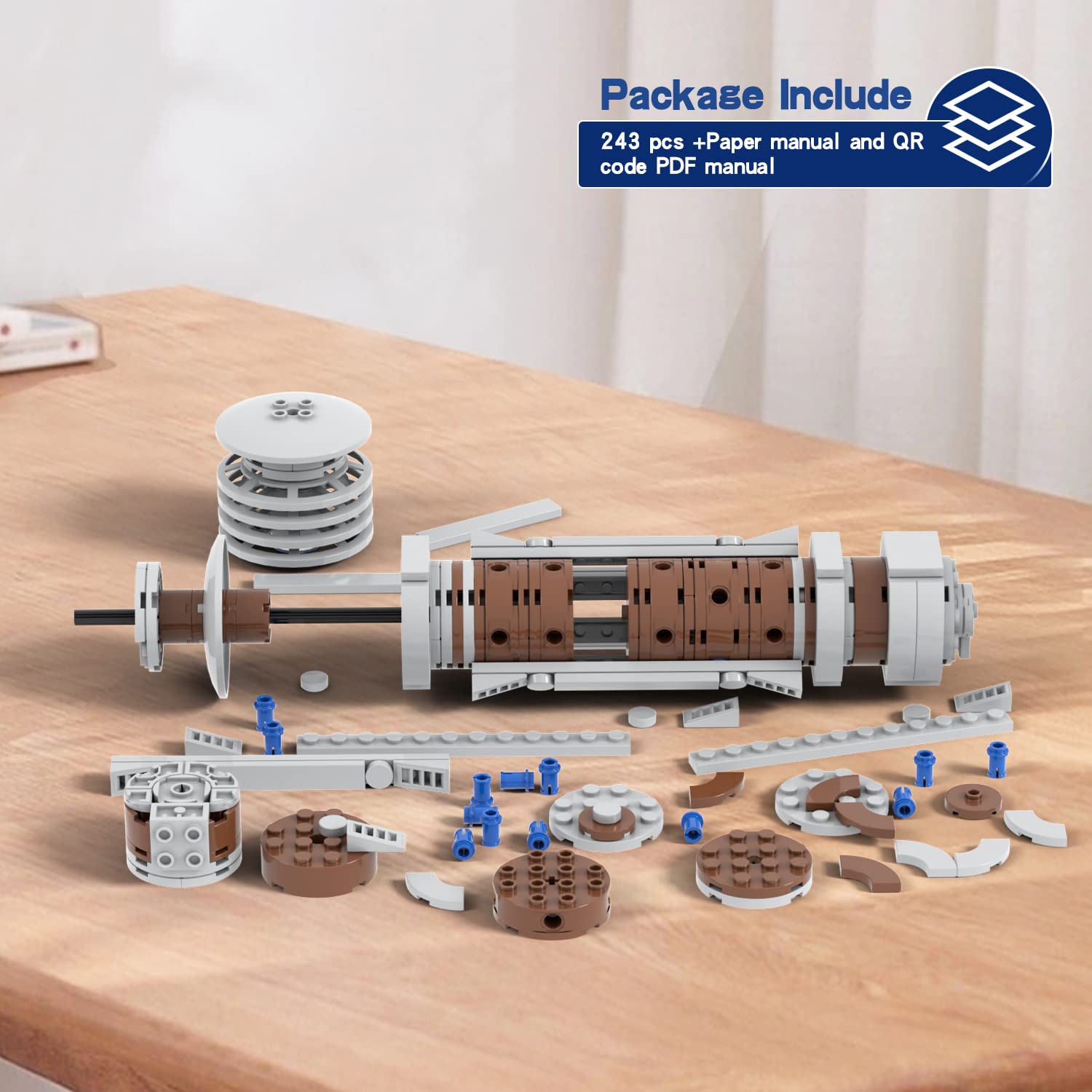 Foto 4 | Set De Construcción Mooxi-moc Space Wars Leia Lightsaber Hilt (243 Piezas) - Venta Internacional.
