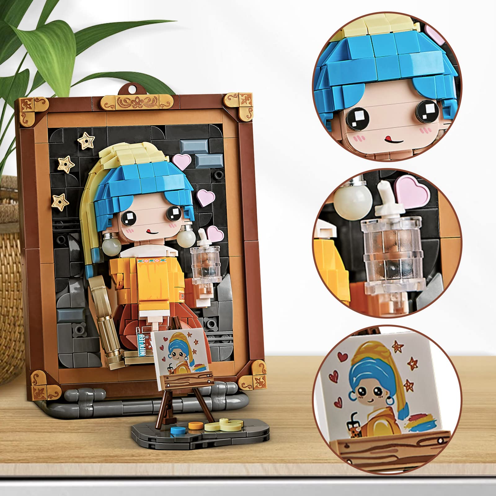Foto 4 | Miniset de Maquetas de Pintura 3d Building Blocks Toy Meiest - Venta Internacional
