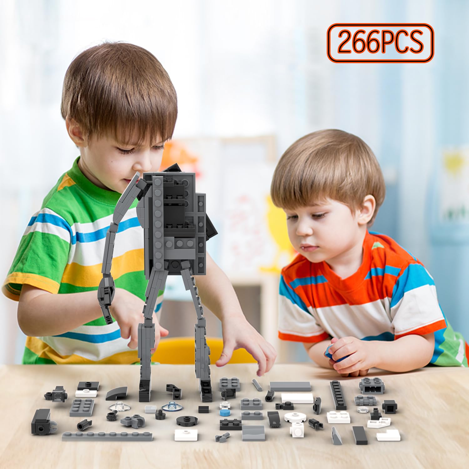 Foto 3 pulgar | Set de Construcción Mooxi-moc Skibi Man Camera Kids 266 Piezas con Manual - Venta Internacional