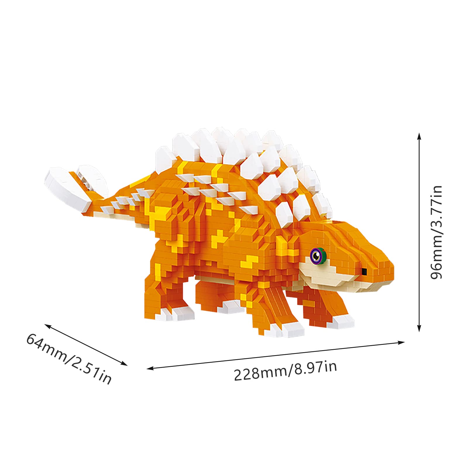 Foto 4 pulgar | Juego de Microdinosaurios Larcele Building Blocks 1196 Piezas Kljm-06 - Venta Internacional