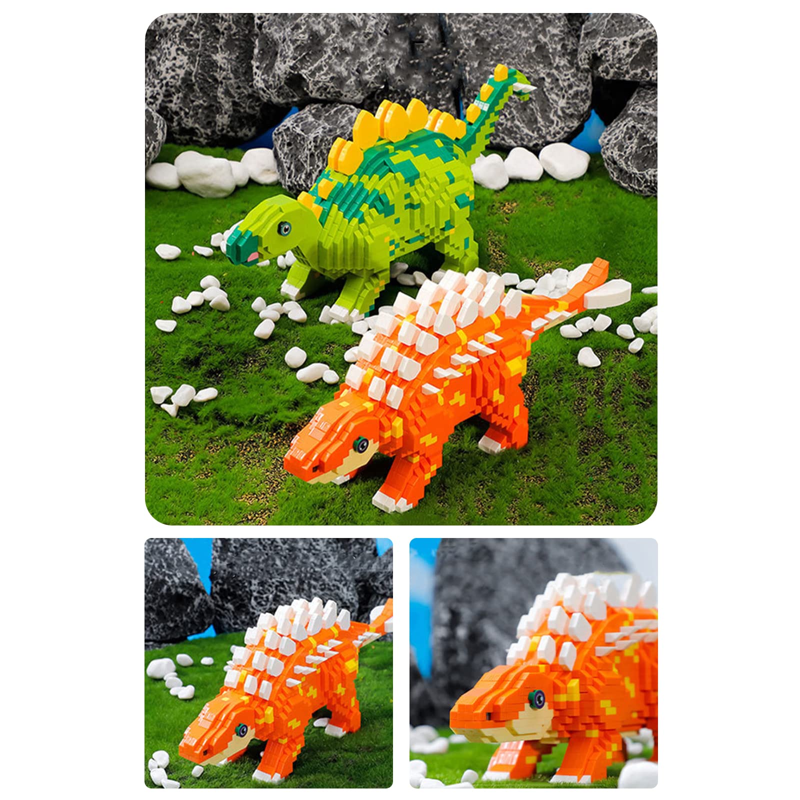 Foto 6 pulgar | Juego de Microdinosaurios Larcele Building Blocks 1196 Piezas Kljm-06 - Venta Internacional