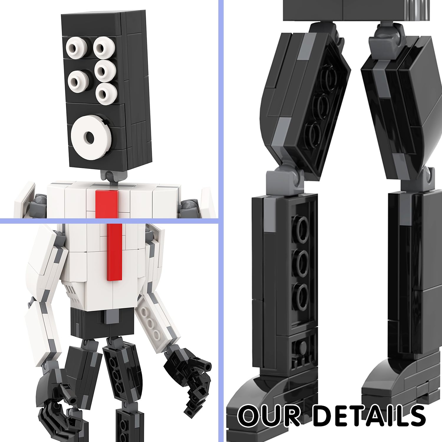 Foto 4 | Set de Construcción Mooxi-moc Skibi Man Subwoofer Man Man Kids 169 Piezas - Venta Internacional