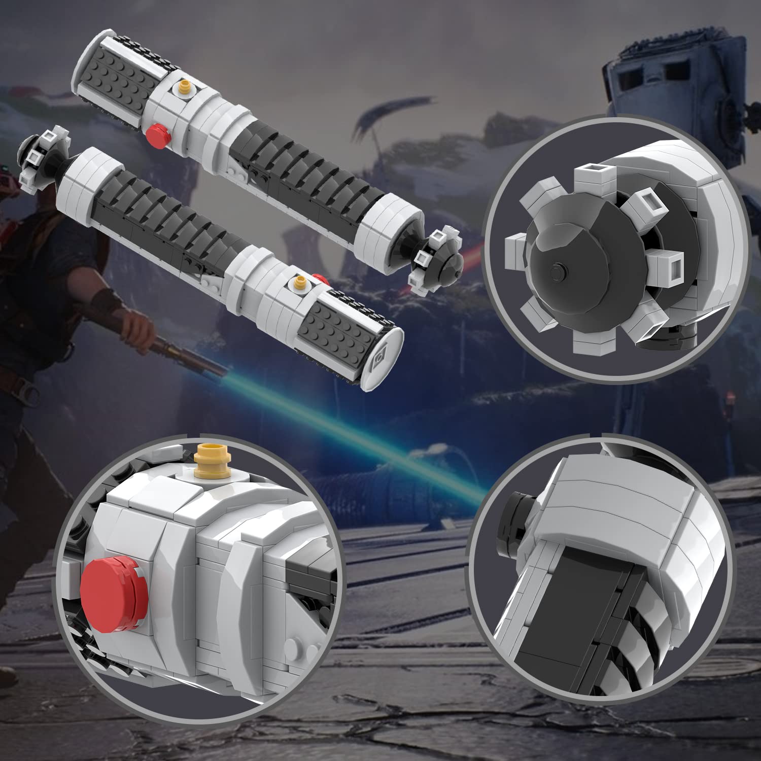 Foto 3 pulgar | Set de Construcción Mooxi Space Wars Obi Wan Lightsaber - Venta Internacional