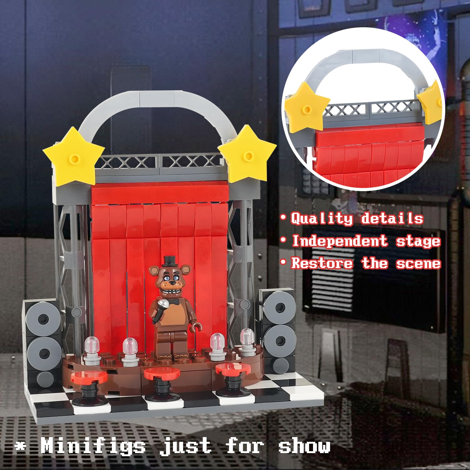 Foto 4 pulgar | Set de Construcción Mooxi Fnaf Small Stage - Venta Internacional