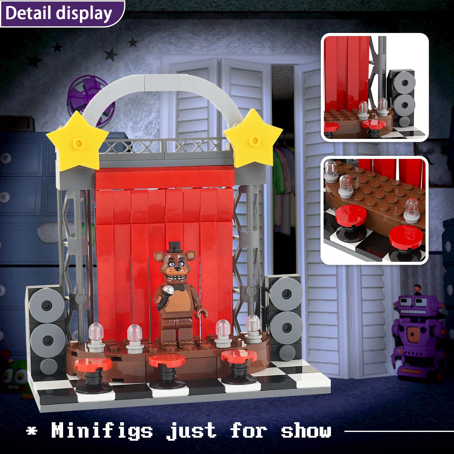 Foto 5 pulgar | Set de Construcción Mooxi Fnaf Small Stage - Venta Internacional