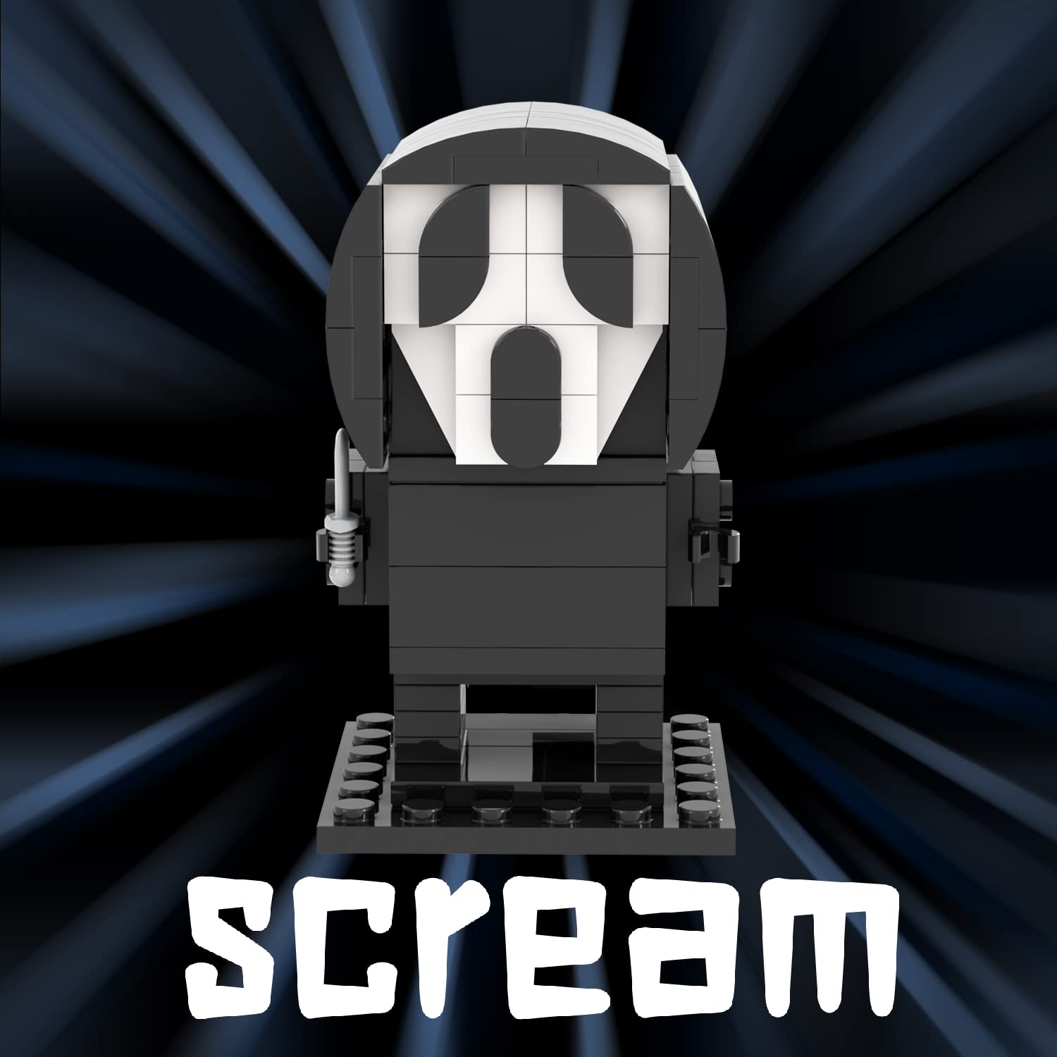 Foto 2 | Set de Bloques Mooxi Halloween Scream Brick Mini Headz- Venta Internacional