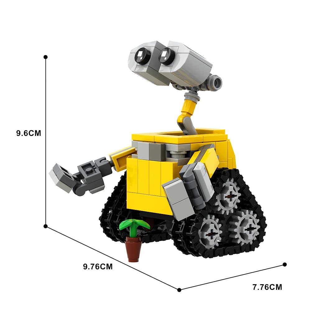 Foto 7 pulgar | Mini Robot De Pared Johnny 5, 217 Piezas - Venta Internacional