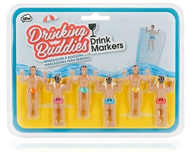 Foto 2 | Marcadores De Bebidas De Vidrio NPW Reutilizables con Temática - Venta Internacional