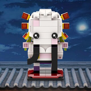 Foto 2 | Set de Construcción Mooxi-moc Anime Demon Slayer Brick Mini Headz - Venta Internacional