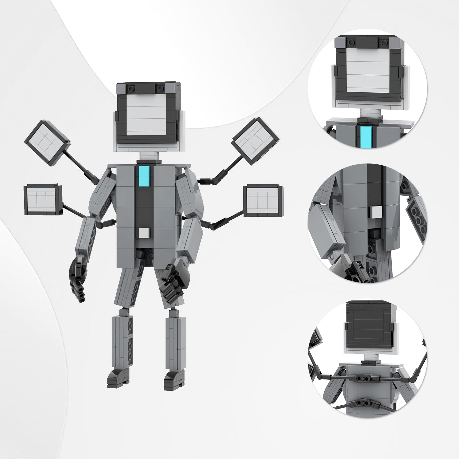 Foto 4 | Set De Construcción Mooxi-moc Skibi Man Titan Man Kids 333 Piezas - Venta Internacional