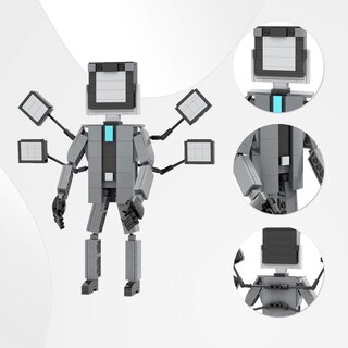 Foto 4 | Set De Construcción Mooxi-moc Skibi Man Titan Man Kids 333 Piezas - Venta Internacional