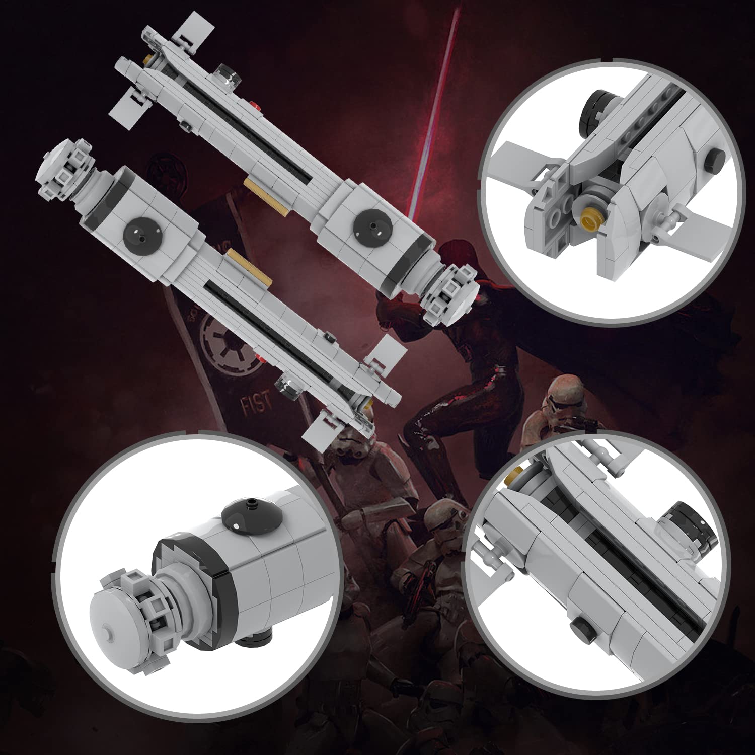 Foto 4 pulgar | Set de Construcción Mooxi-moc Space Wars Ahsoka's Lightsable Hilt 265 Piezas - Venta Internacional