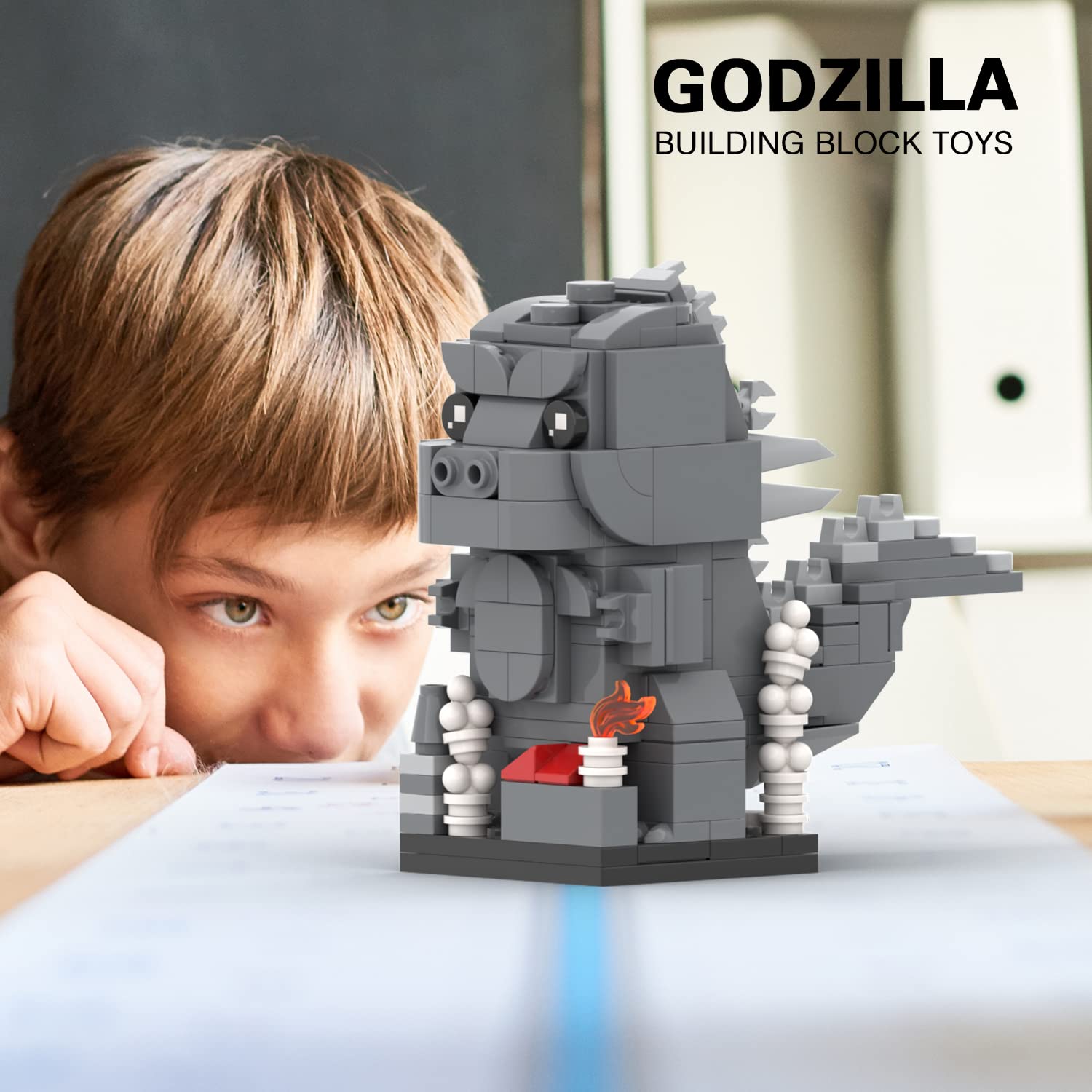 Foto 3 pulgar | Set de Construcción Mooxi-moc Godzilla Brick Mini Headz 213 Piezas - Venta Internacional