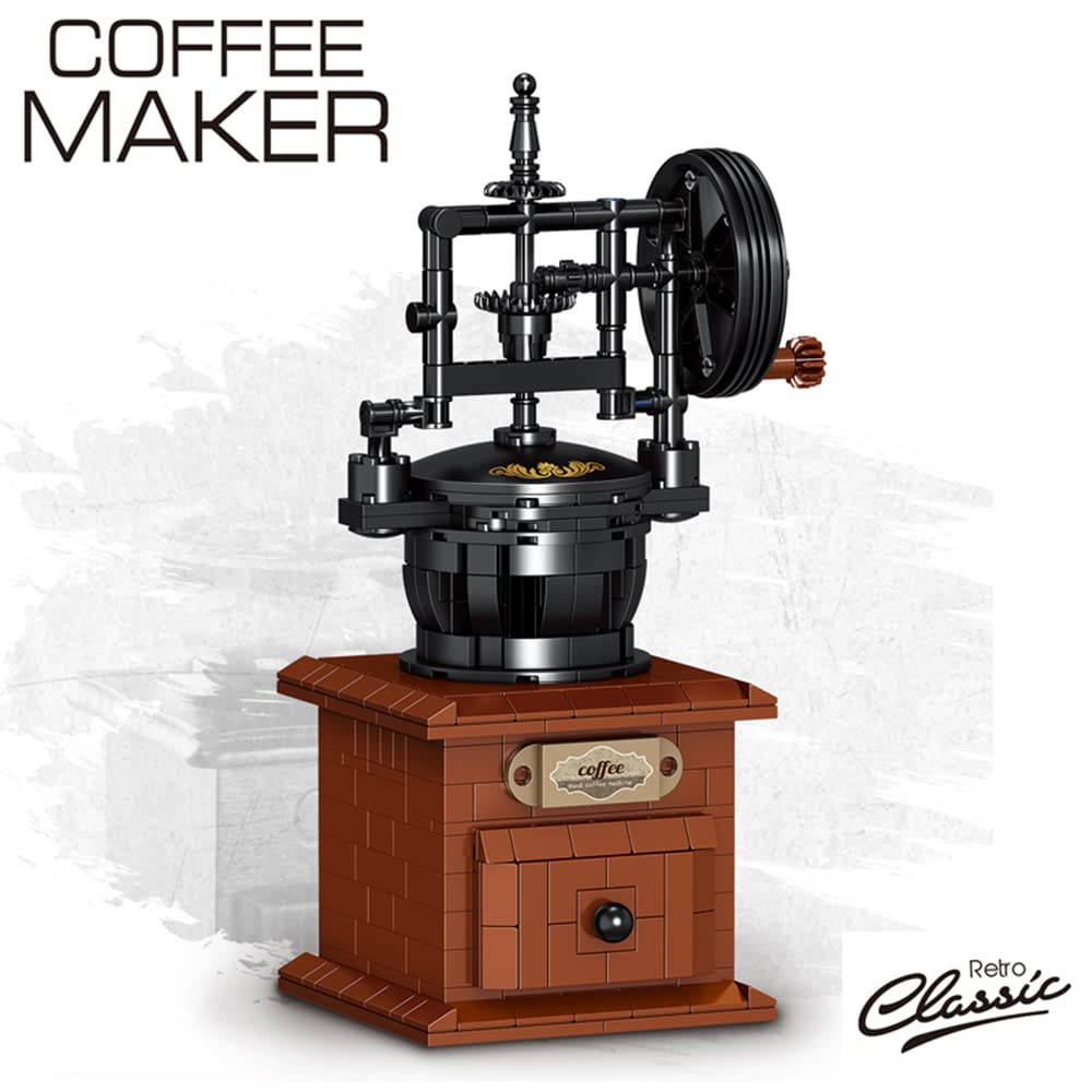 Foto 5 | Set de Construcción Generic Cafetera Uvini Classic Retro Series 467 Piezas - Venta Internacional