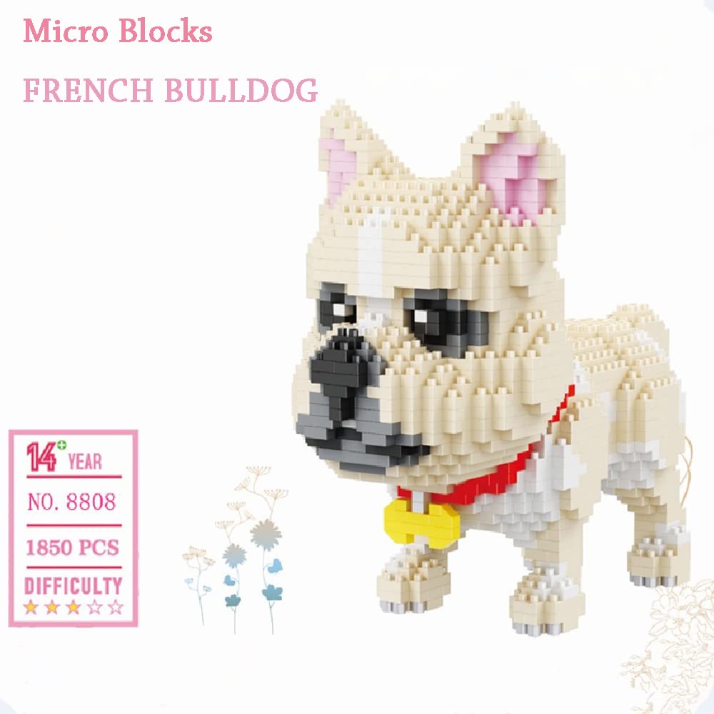 Foto 4 pulgar | Set de Construcción Generic Ulanlan Micro Bricks French Bulldog 1850 Piezas - Venta Internacional